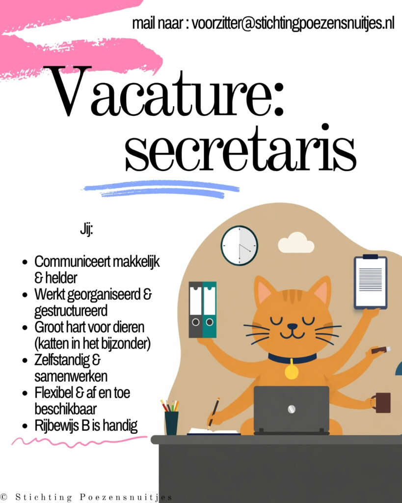 vacature secretaris